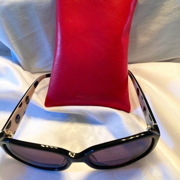 Kate Spade NY Sunglasses with Hot Pink Leather Case NWOT